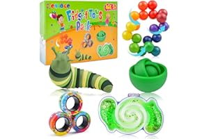 Cevioce Sensory Toys 5 Pcs Fidget Toys Bulk,Christmas Basket Stuffer Present Party Favors,Autism Sensory Toys for Autistic Children,Toddler Stress Relief Toy for Boys Toddlers Girls Teens for Age 3+