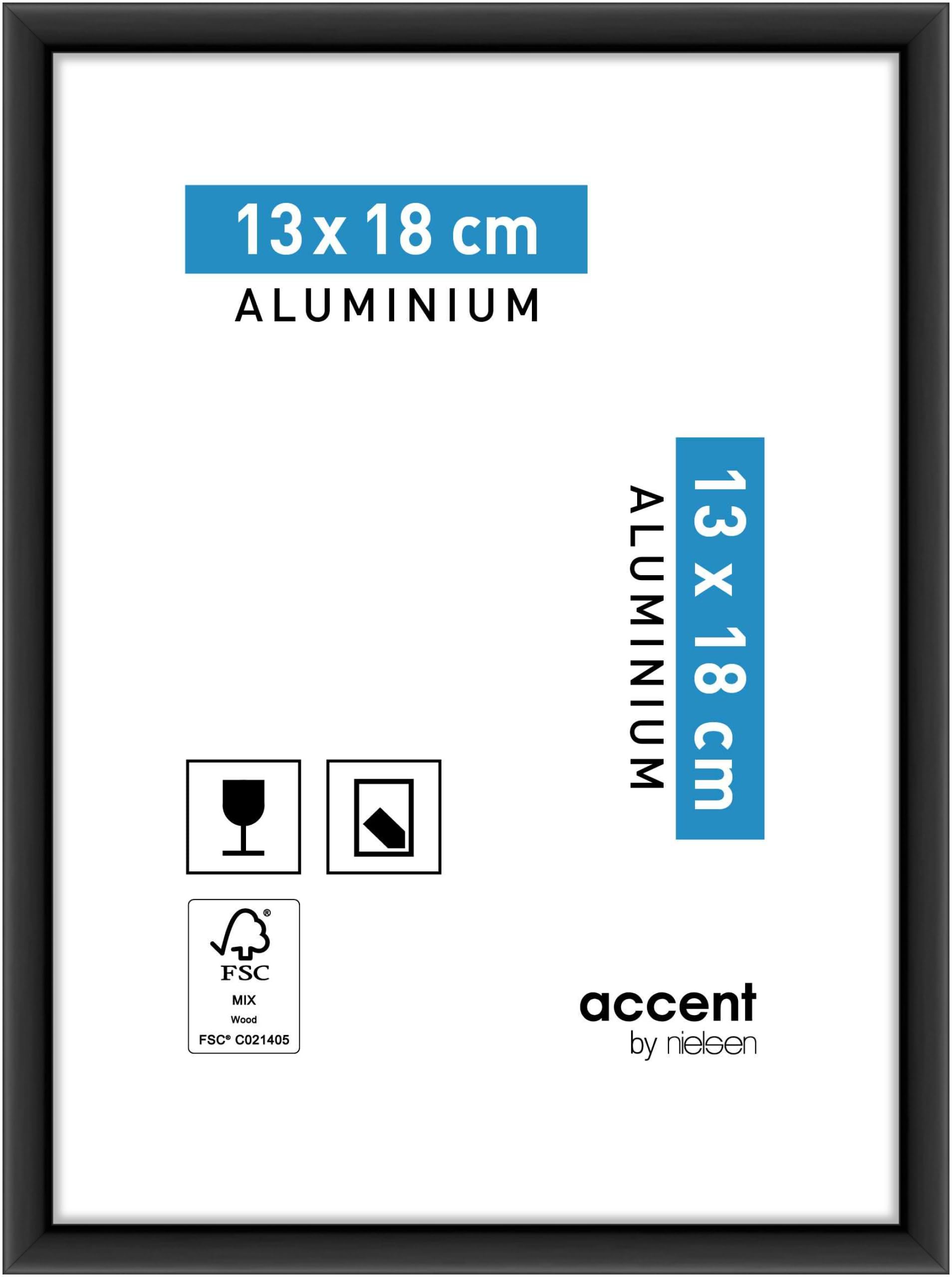 accent by nielsen aluminum picture frame Accent, 13x18 cm, Frosted Black