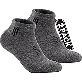 Alpaca Wool Ankle Socks 2 pairs Men&Women Summer Midweight Socks Moisture Wicking Cushion Anti-blister