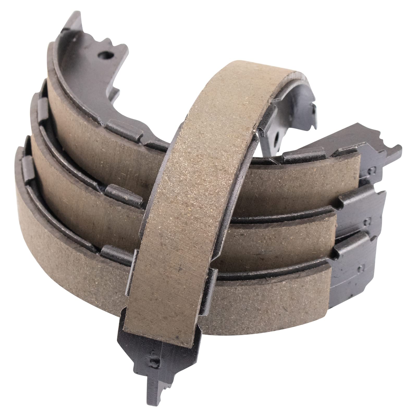 TRQ Rear Parking Brake Shoe Set Compatible with