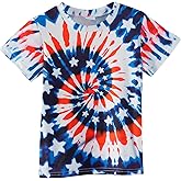 Sineeko Boys Girls 4th of July T-Shirt American Flag Tees Kids Toddler Short Sleeve Tee Shirts 4-10 Years