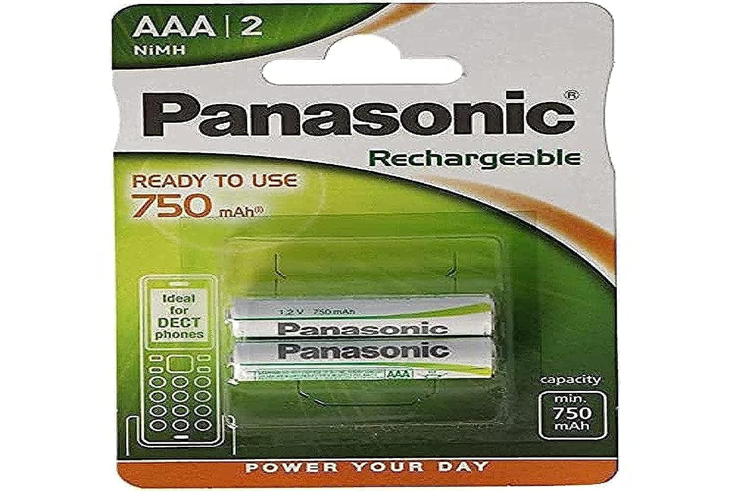 Panasonic 1678 R2U P03 AAA 750 mAh Evolta Rechargeable Battery