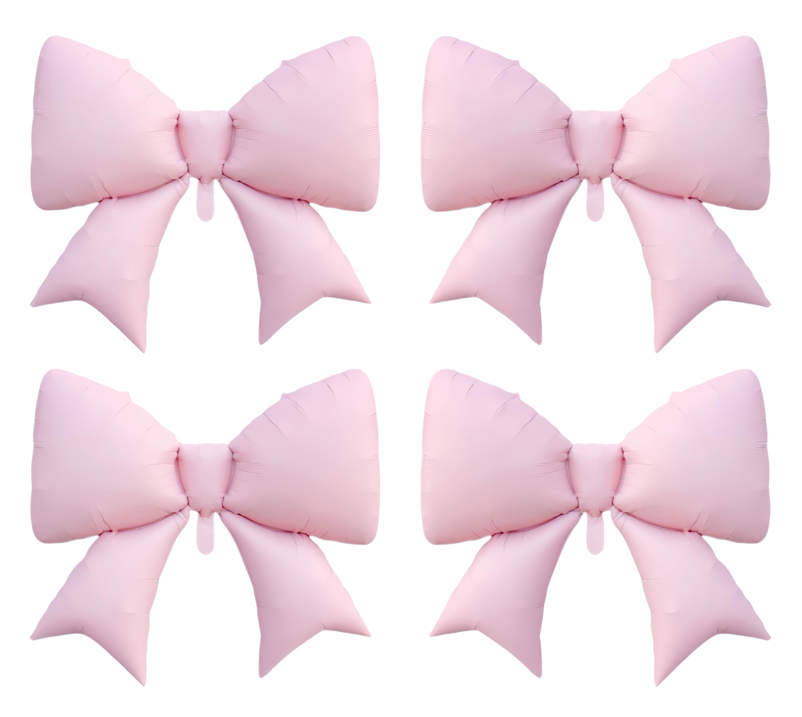 Photo 1 of 4Pcs Giant Pink Bow Balloons 38Inch/coquette Birthday Party Supplies/Pink Bachelorette Bridal Engagement Wedding Anniversary Supplies for Women