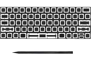 Bfenown Replacement Keyboard Keycap Keys Key Butterfly Clips Hinge for MacBook Pro Retina 13-inch 15-inch A1706 A1707 MLH12LL/A* MPXV2LL/A* MLH32LL/A* MLH42LL/A* MPTR2LL/A* MPTT2LL/A* 2016 2017 Year