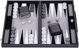 Engelhart Large Luxury Backgammon 45 cm Faux Leather Felt Inlay Dice Cups view 3