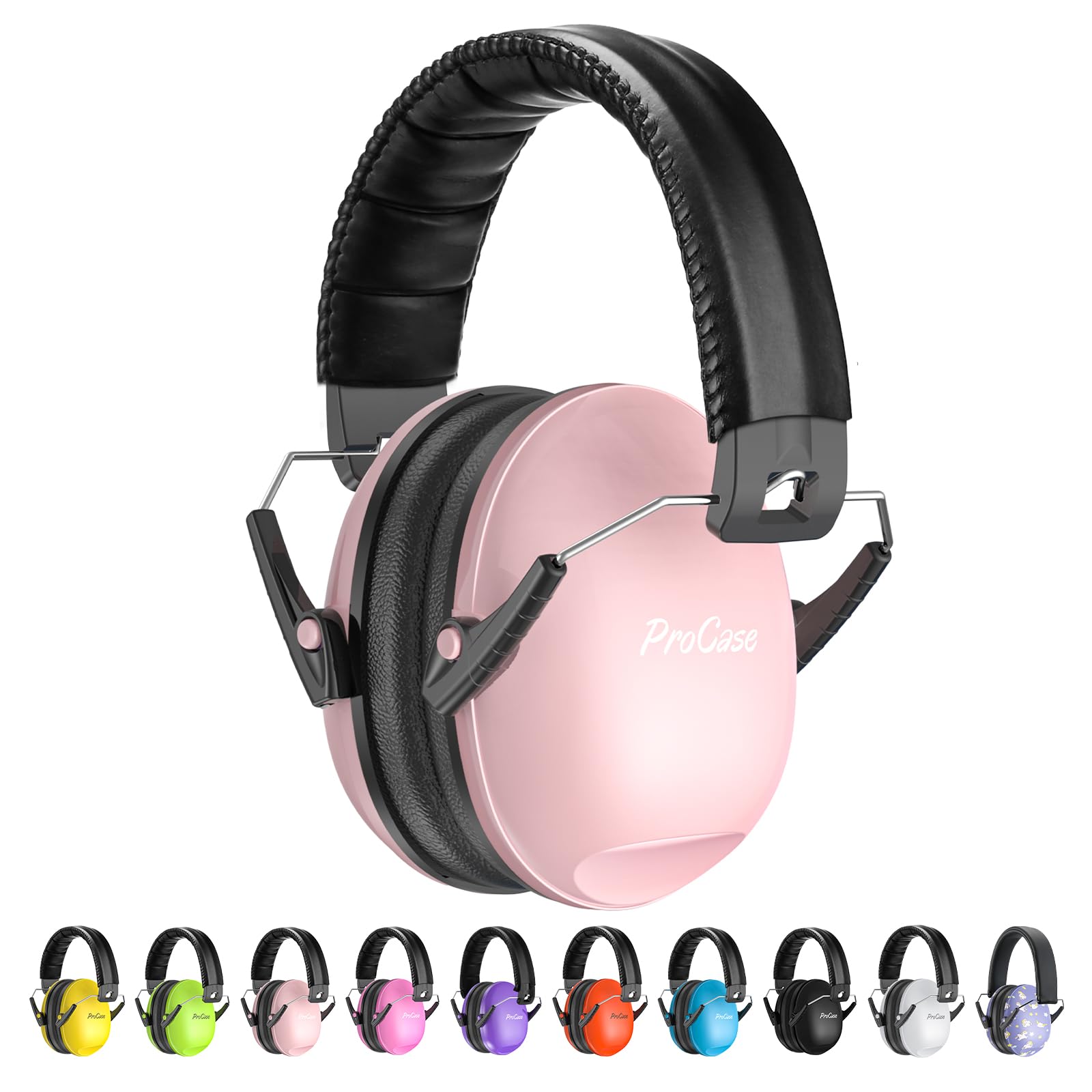 ProCase Ear Defenders Children, SNR 27dB Noise Cancelling Headphones for Kids Toddler, Kids Ear Defenders for Autism, Hearing Protection for Airplane Concert Fireworks -Lightpink — image 1