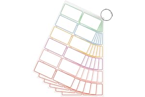 PPB Dry Erase Labels Sticky Notes for Containers, Reusable Waterproof Removable Stickers for Storage Bins, Freezer, Kitchen, Classroom, Whiteboard, All Purpose Use (1.2”x 2”, Multicolor, 60 Dots)