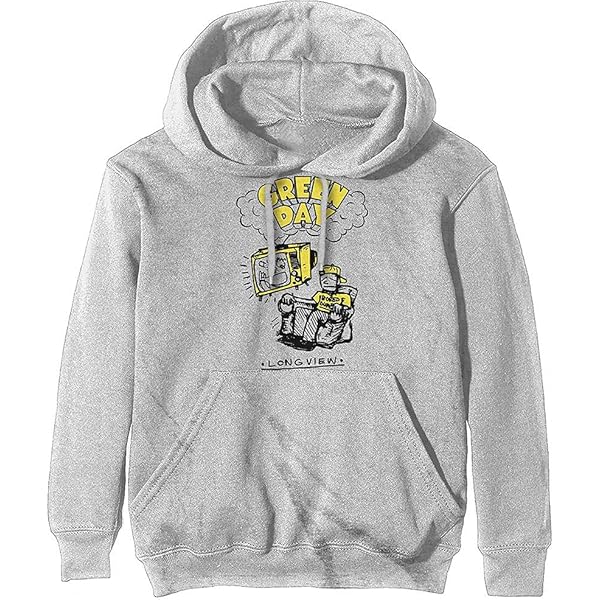 Amazon.com: Green Day Hoodie Longview Doodle Band Logo Official