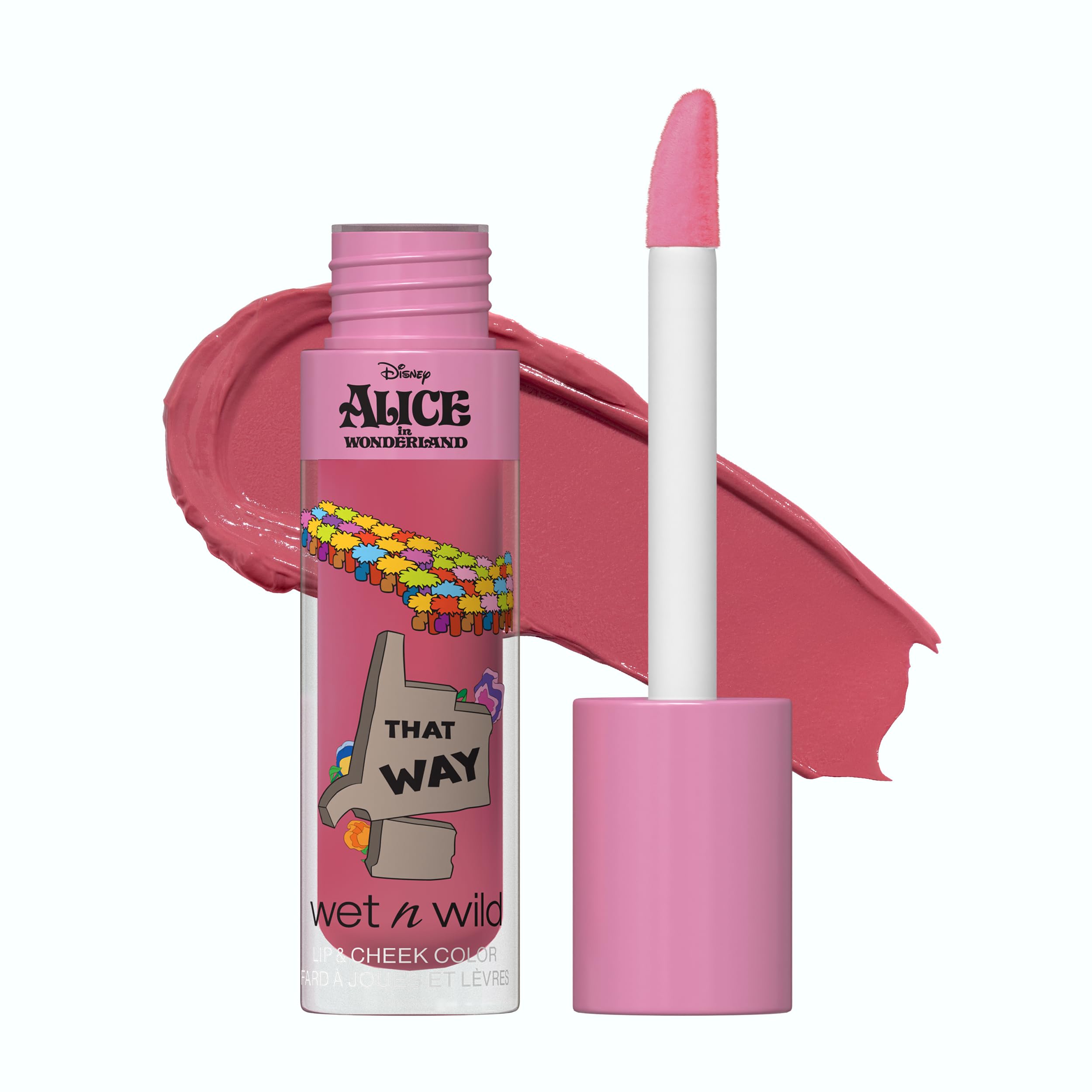 Wet n Wild Alice in Wonderland Lip & Cheek Color, Creamy Natural-Looking Flush for Lips and Cheeks, Weightless Formula that Seamlessly Blends, That Way Shade