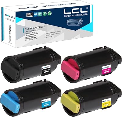 LCL Compatible Toner 4PK KCMY for Xerox VersaLink C605 C600 C600N C600DN