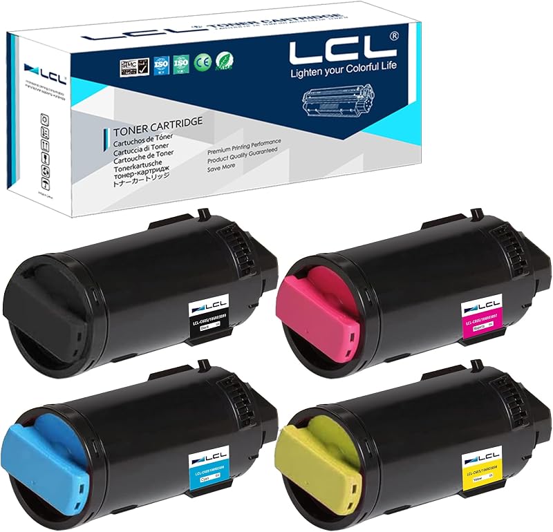LCL Compatible Toner 4PK KCMY for Xerox VersaLink C605 C600 C600N C600DN