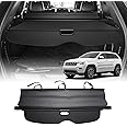 Powerty Compatible with Cargo Cover Jeep Grand Cherokee 2011-2019 2020 2021 Retractable Trunk Shielding Shade Cargo Luggage Cover No Gap (Not Fit 2021 Grand Cherokee L or 2022 Grand Cherokee)