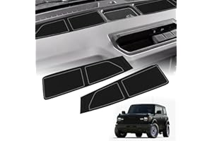 WODHMIEY Dash Cover, Anti Slip Dash Mat for Bronco 2021-2024, Fits 2 Doors and 4 Doors, Silicone Dashboard Mats, Bronco Acces