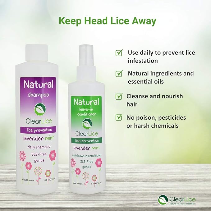 Buy Clearlice Head Lice Repel Shampoo Leave In Conditioner