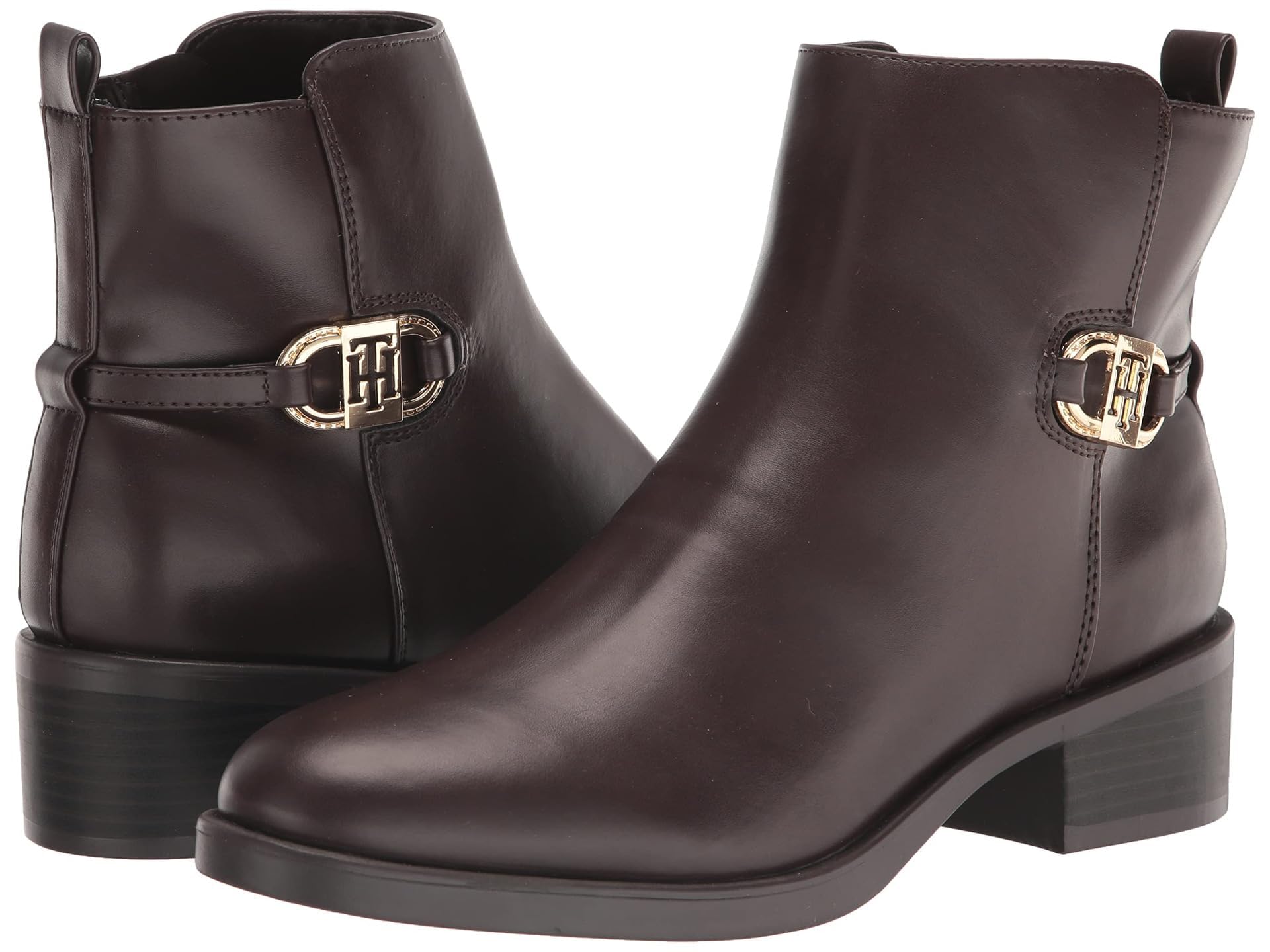 Tommy Hilfiger Women’s Imiera Bootie Dark Brown 9.5M