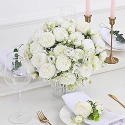 MARTINE MALL 2 Packs Peonies Artificial