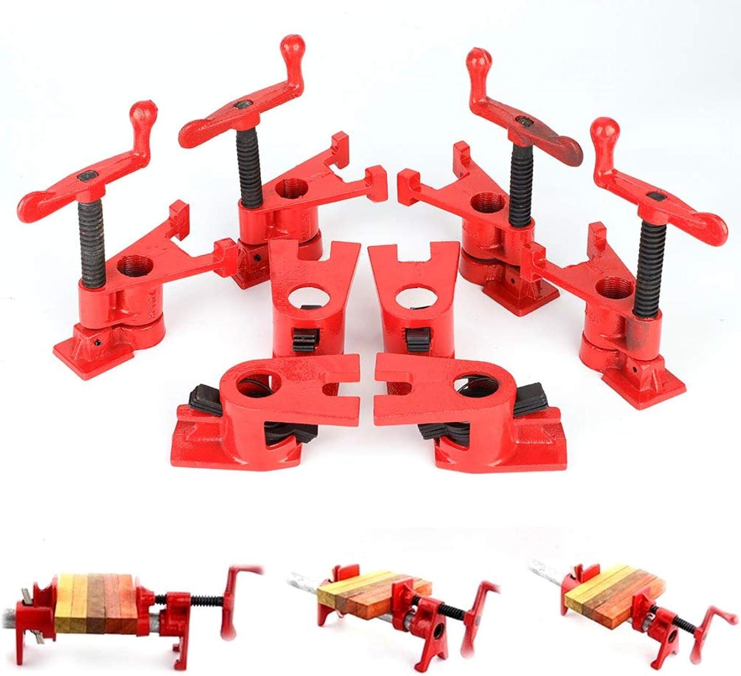 4 Set 26.5mm Quick-Grip Clamps Set Quick Release Heavy Duty Wide Base ...