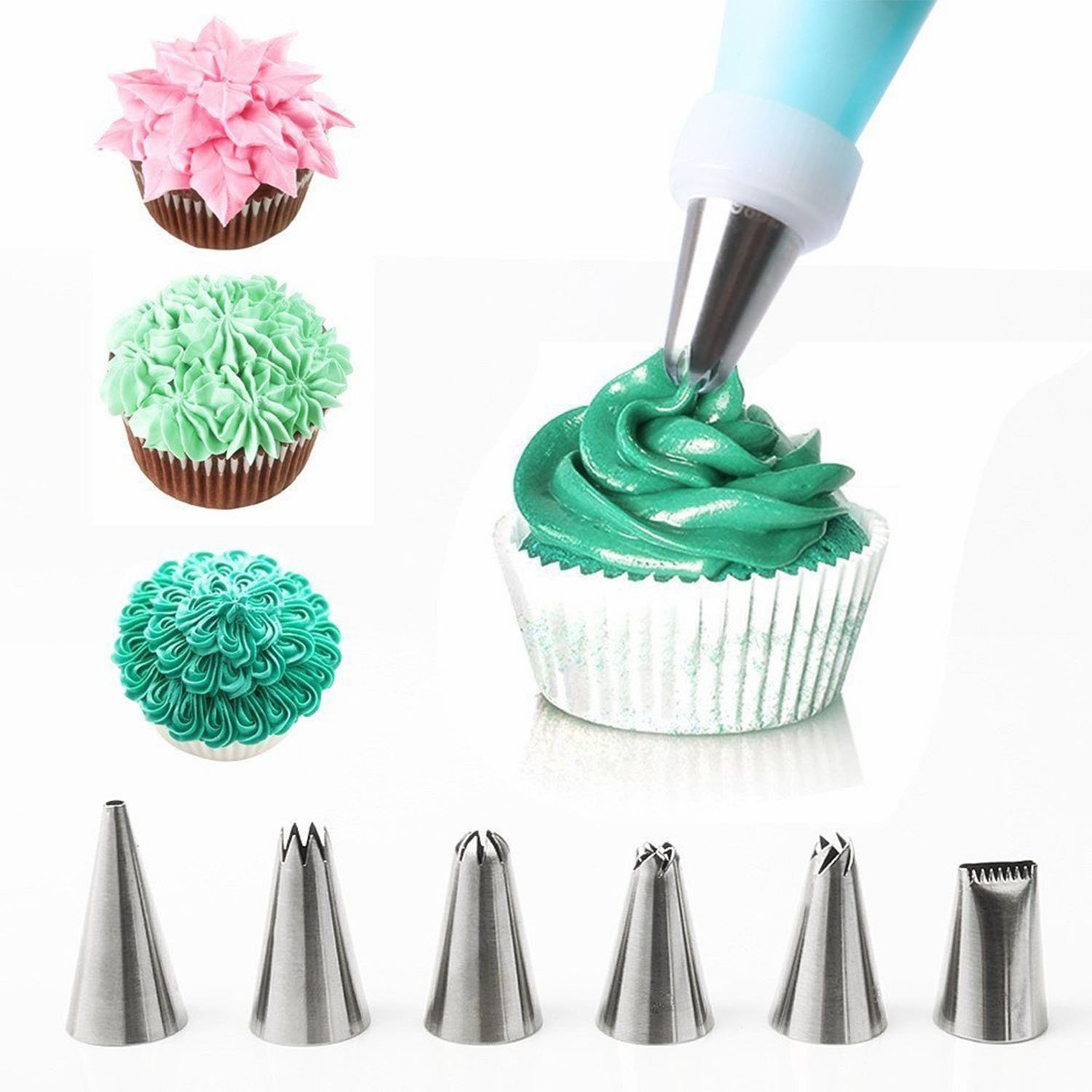 Ideal For Sugarcraft Decorating Cakes Vonshef Icing Tips 24 Piece