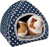 RANYPET Guinea Pig Bed Cave Cozy Hideout Large 26x26x28 cm Blue view 5