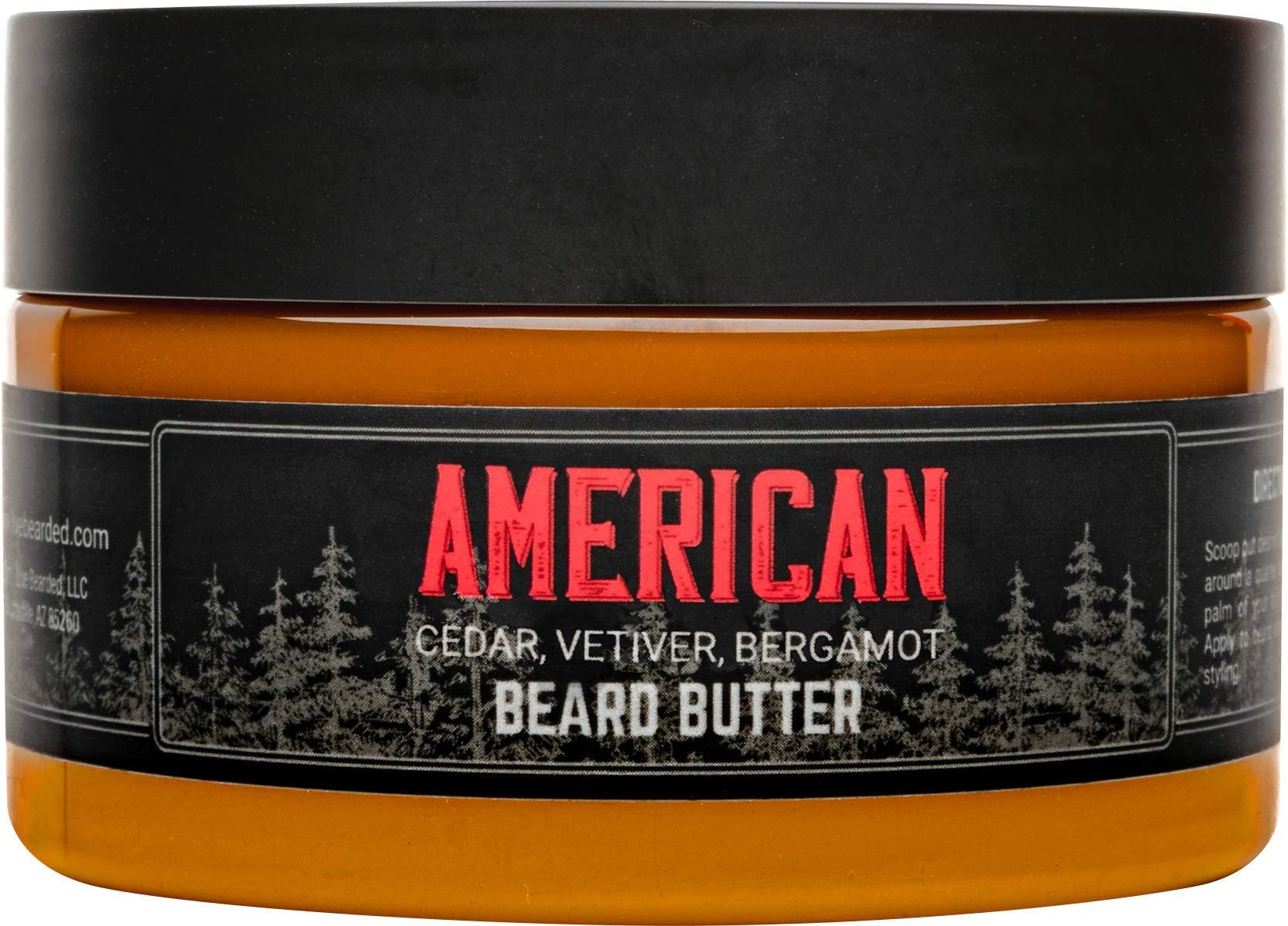 Live Bearded: Beard Butter - American - Leave in Conditioner for Beards - 3 oz. - Moisturize, Style, Condition - All-Natural Ingredients with Shea Butter - Light to Medium Hold - Made in the USA