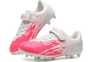 BUWTDAY Kids Soccer Cleats Boys Girls Athletic Outdoor Youth Football Shoes Running & Training Lightweight Baseball Shoes(Little Kid/Big Kid)