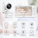 Blemil Video Baby Monitor 2 Cameras 6" IPS Split Screen Night Vision 30Hr Batt view 2
