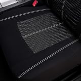 Flying Banner Black Jacquard Car Seat Covers Full Set Airbag Compatible view 6