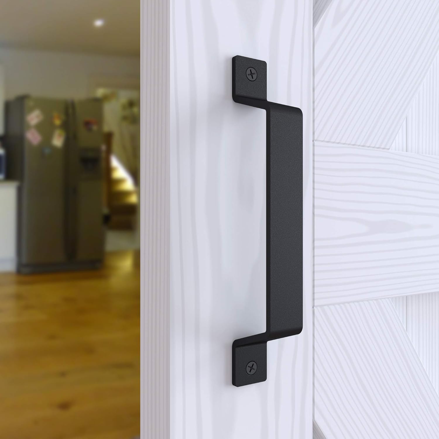 Tibres Barn Door Handle and Pull, Recessed Door Handle for Sliding Barn Door, Pull and Flush Door Handle Set - Image 5