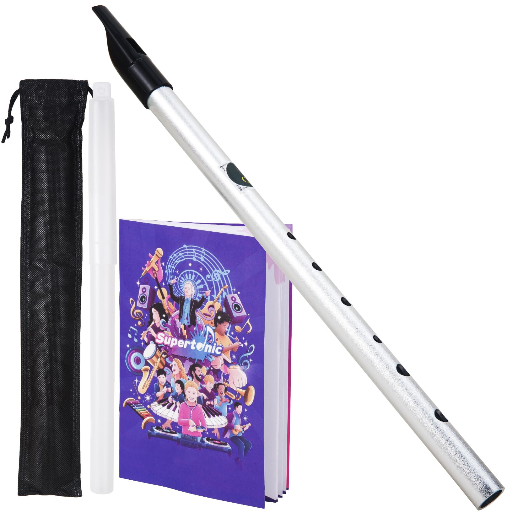VixxNoxx Irish Tin Whistle in C Key with Music Book