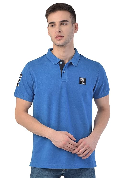 Cobb Men's Casual Solid Polo Royal Blue T-Shirt : Amazon.in: Clothing & Accessories