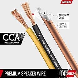 Install Link 14 AWG Gauge Speaker Wire Cable