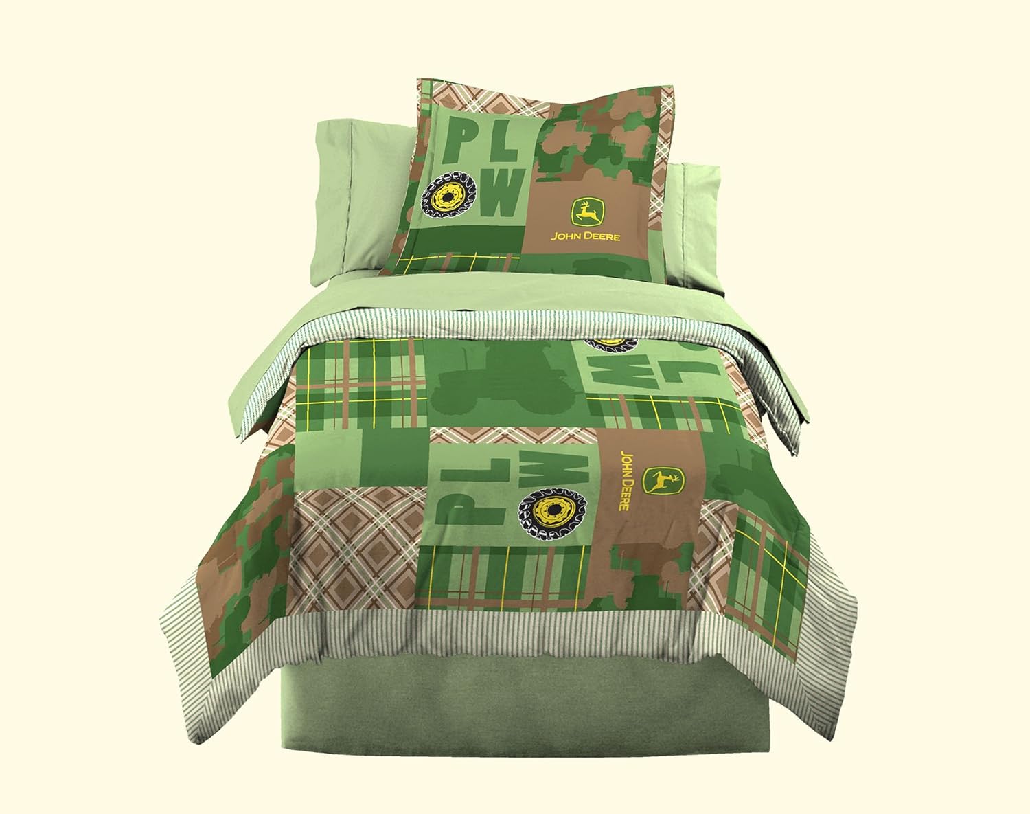 JOHN DEERE Bedding Boys Quilt and Sham Set, Twin Size Amazon.co.uk