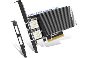 10Gb Dual LAN Base-T PCI-e Network Card, Intel X540 Controller, NICGIGA 10Gbps Ethernet Adapter, 2 * 10Gbe RJ45 Port, 10G NIC