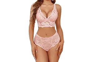 Avidlove Lace Lingerie Set for Women Bra and Panty Sets Sexy Underwear Bralettes Lingerie Outfits
