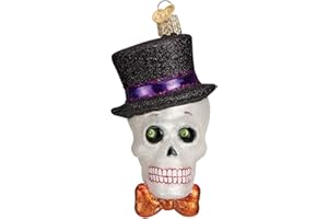 Old World Christmas Ornaments: Halloween Decorations Glass Blown Ornaments for Christmas Tree, Top Hat
