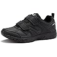 Avia Avi-Union II Non Slip Shoes for Men, Hook and Loop Mens Walking Shoes with Memory Foam, Comfort Restaurant and Diabetic Shoes for Men - Black Wide or Extra Wide Width Safety Footwear