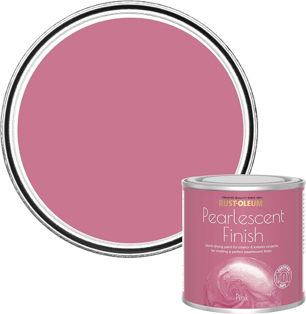 Rust-Oleum Pearlescent Finish Paint 250ml - Fuchsia Pink Shimmer Brush On