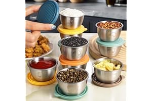 12pack 304 Stainless Steel Sauce Dish With Lid Portable Sealed Dipping Bowl Reusable Salad Condiment Container,6 * 6 * 3.5cm