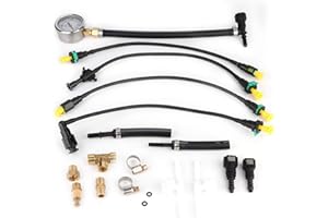 Universal Fuel Pressure Gauge Meter Kit - Supply System Tester for Vehicles