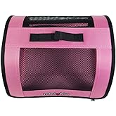 Perfect Petzzz Tote for Lifelike Stuffed Interactive Pet Dogs and Cats, Nylon and Mesh Toy Carrier for Pet Animals, Zippered Carrying Case Accessory (Pink)