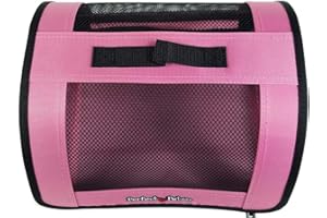 Perfect Petzzz Tote for Lifelike Stuffed Interactive Pet Dogs and Cats, Nylon and Mesh Toy Carrier for Pet Animals, Zippered Carrying Case Accessory (Pink)