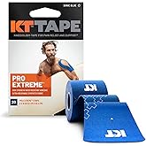 KT Tape Pro Extreme Therapeutic Elastic Kinesiology Sports Tape, 20 Pre Cut 10 inch Strips, 100% Synthetic Water Resistant Br