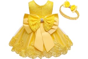 JUP'ELLE Baby Girl Dresses Ruffle Lace Pageant Party Wedding Flower Girl Dress
