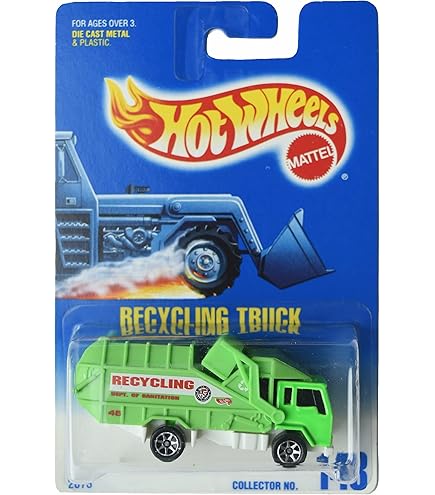 Amazon.com: RECYCLING TRUCK Hot Wheels Biohazard Series Recycling