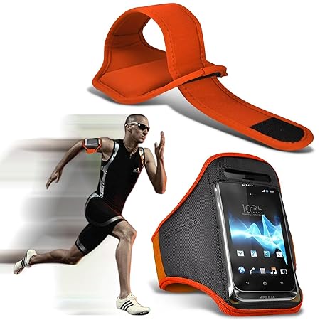 ( Orange ) Doogee F7 (5,5-Zoll) (5Zoll) bei hoher Qualität ausgestattet, Armbinden Sport Laufen Radfahren Bike Fitness Joggin