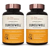 Live Conscious CurcuWell - Curcumin and Boswellia Blend | Maximum Strength Joint, Body and Cognitive Support - 60 Day Supply (2-Pack)