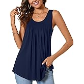 CATHY Women's 2026 Summer Sleeveless Tank Vest Casual Ruffle Tunic Top Loose Comfy Blouse Tshirts