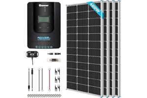Renogy 400W Solar Panel Kit Premium Solar Kit 12V, 400Watt Solar Kit with 40A MPPT Charge Controller for RV, Boats, Trailer, 