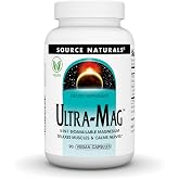 Source Naturals Ultra-Mag, 90 - Vegan Capsules | 5 in 1 - Bioavailable Magnesium Vegan Supplement, Relaxes Muscles &amp; Calms Nerves*