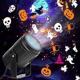 Halloween Projector Lights Outdoor/Indoor, Led Lights Projector for Halloween Decorations, Holiday Projector for Halloween Party,Newly Upgraded Halloween Indoor for Home，Halloween Gift (Black)
